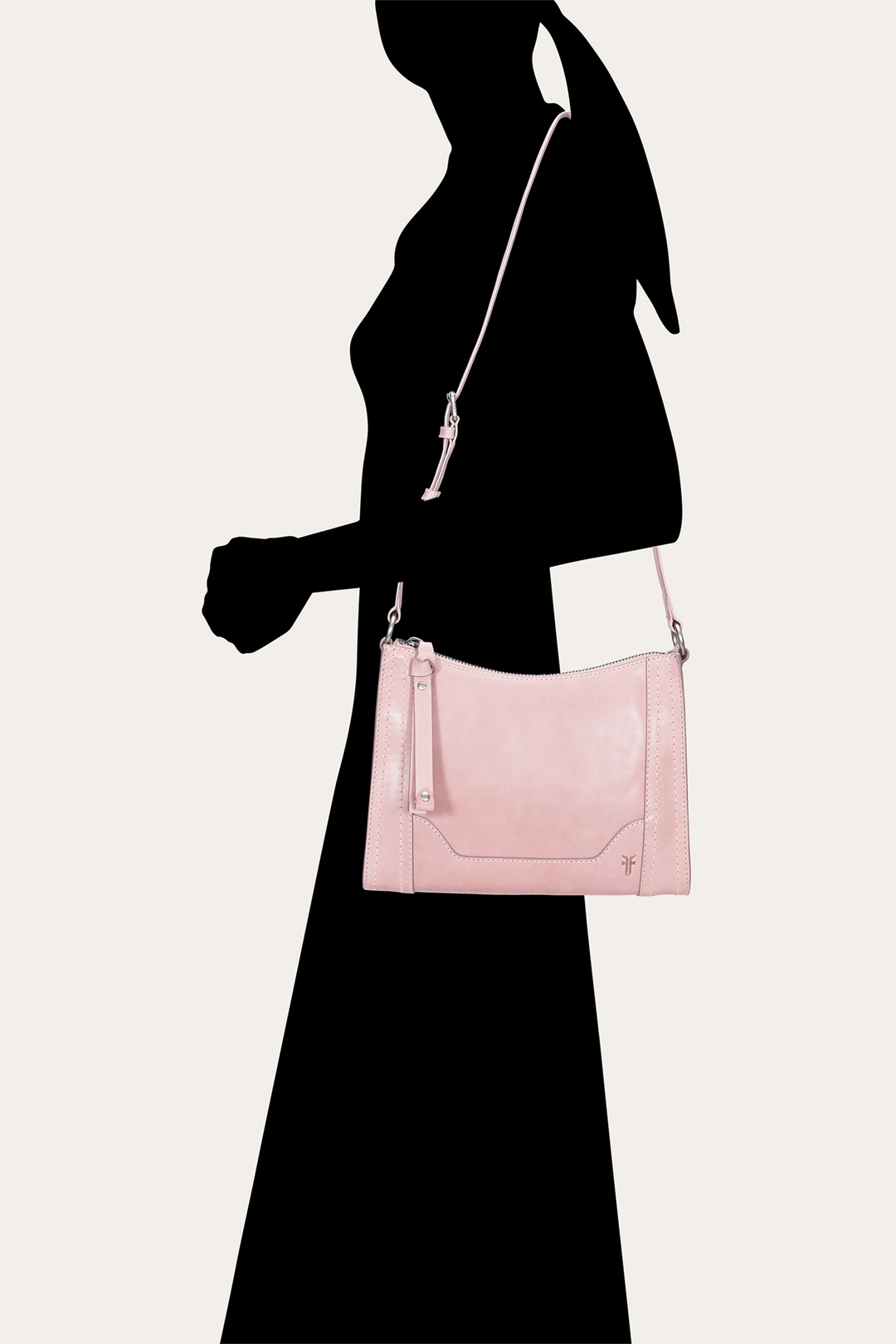 Melissa Zip Crossbody in Woodrose