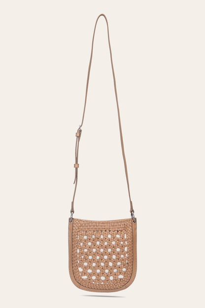 Women's Ella Mini Crossbody Bag in Beige