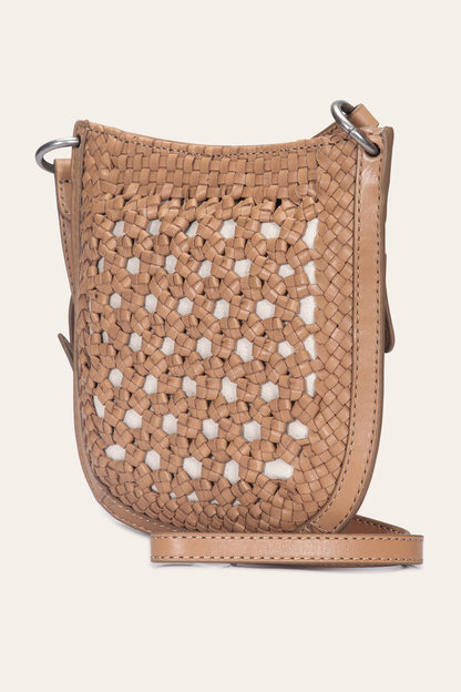Women's Ella Mini Crossbody Bag in Beige