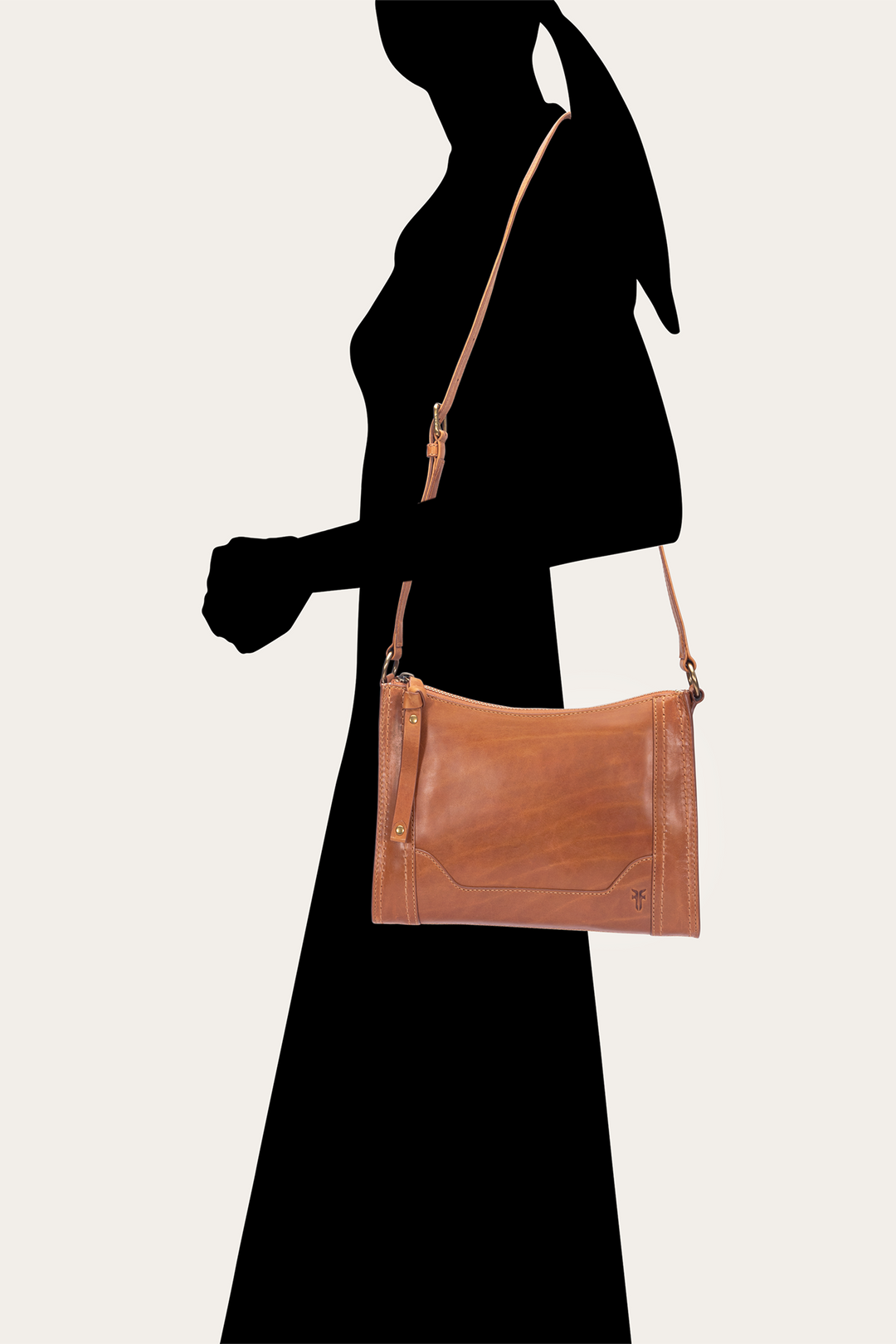 Melissa Zip Crossbody in Burnt Terracotta