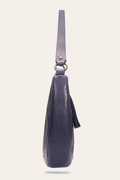 Melissa Crescent Hobo in Eggplant