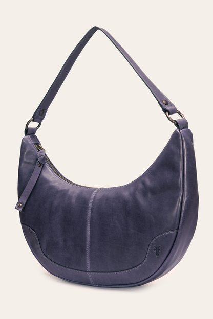 Melissa Crescent Hobo in Eggplant