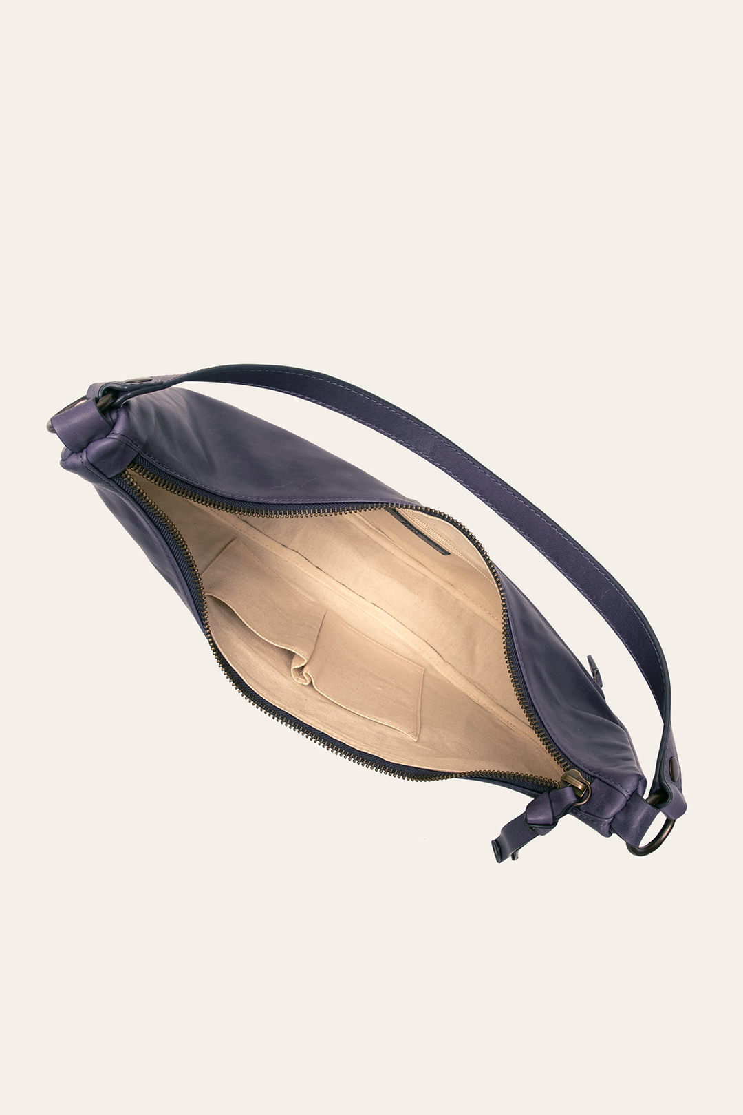 Melissa Crescent Hobo in Eggplant