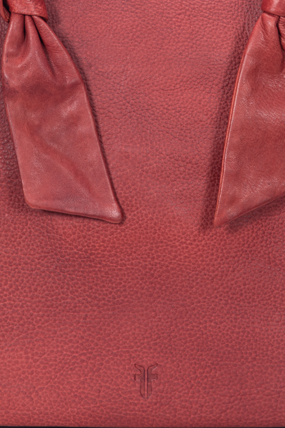 Nora Knotted Tote in Burgundy