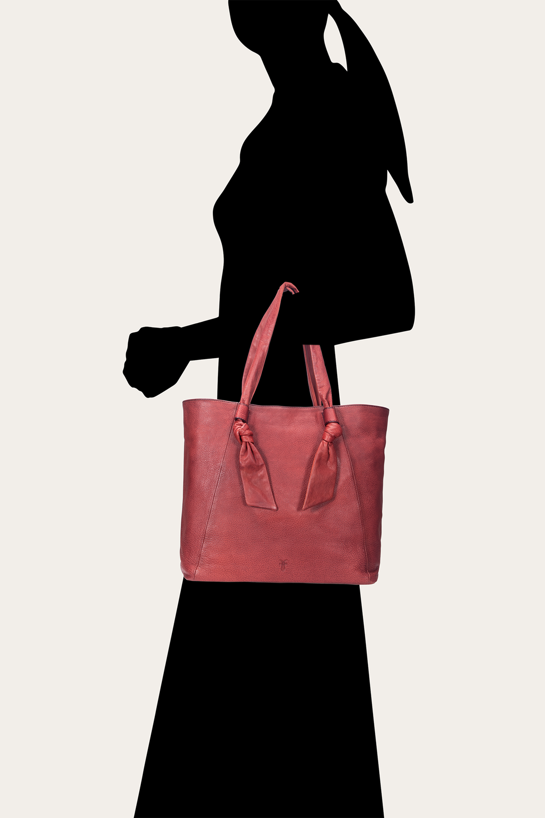 Nora Knotted Tote in Burgundy