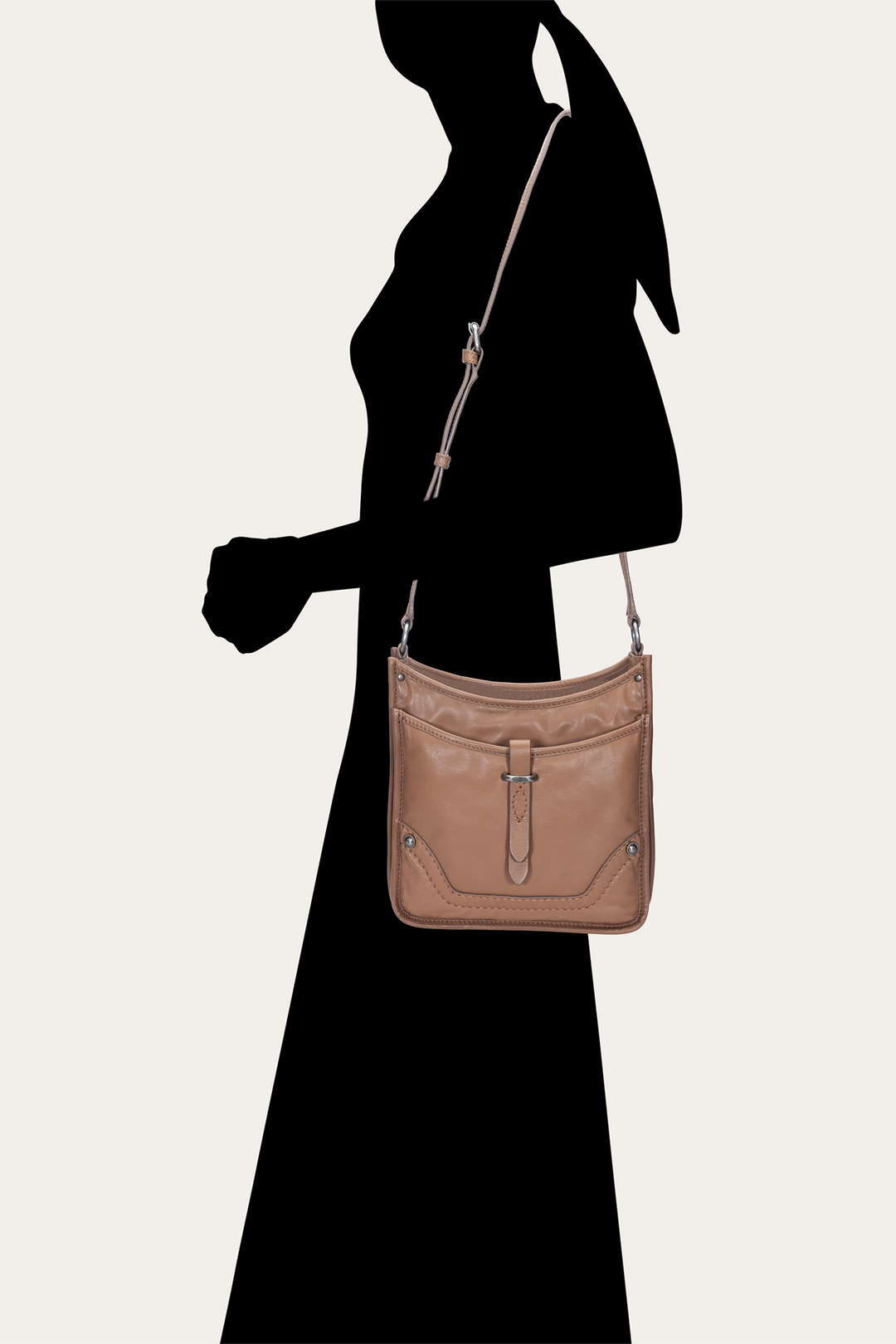Women's Campus Crossbody Bag (Beige)