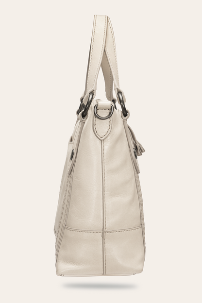 Melissa Nude Medium Satchel