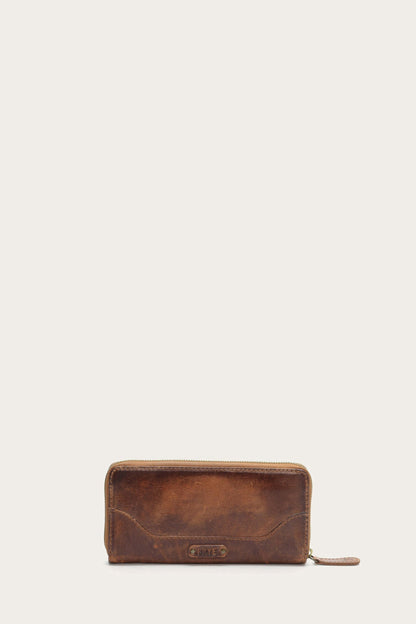 Melissa Cognac Zip Wallet
