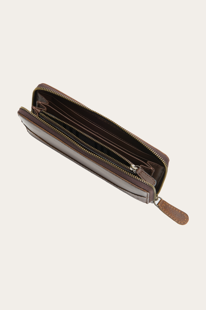 Melissa Dark Brown Zip Wallet