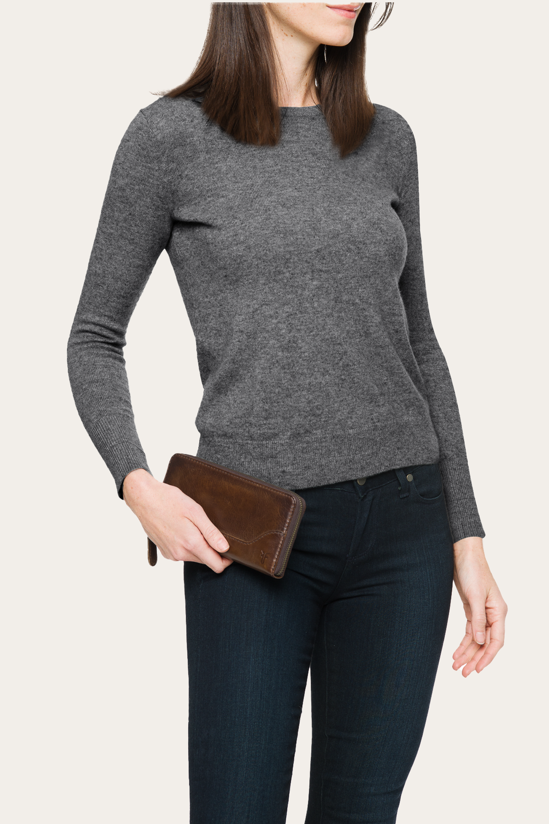 Melissa Dark Brown Zip Wallet