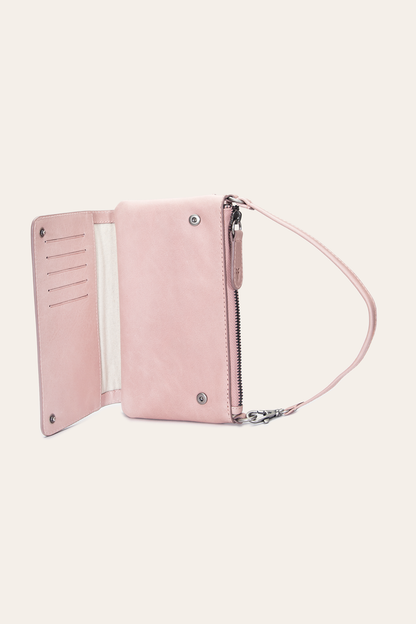 Melissa Convertible Wristlet Wallet in Woodrose