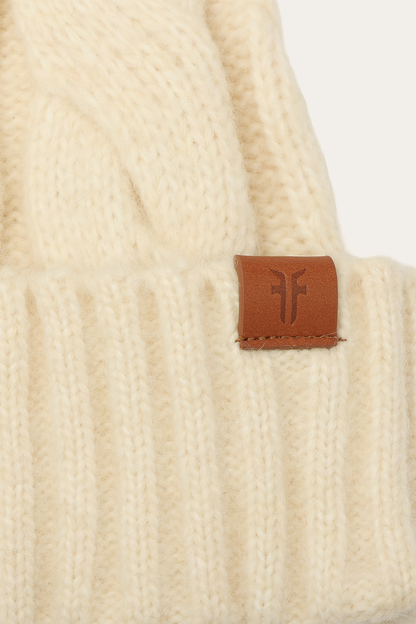 Birch Wide Cable Cuff Hat
