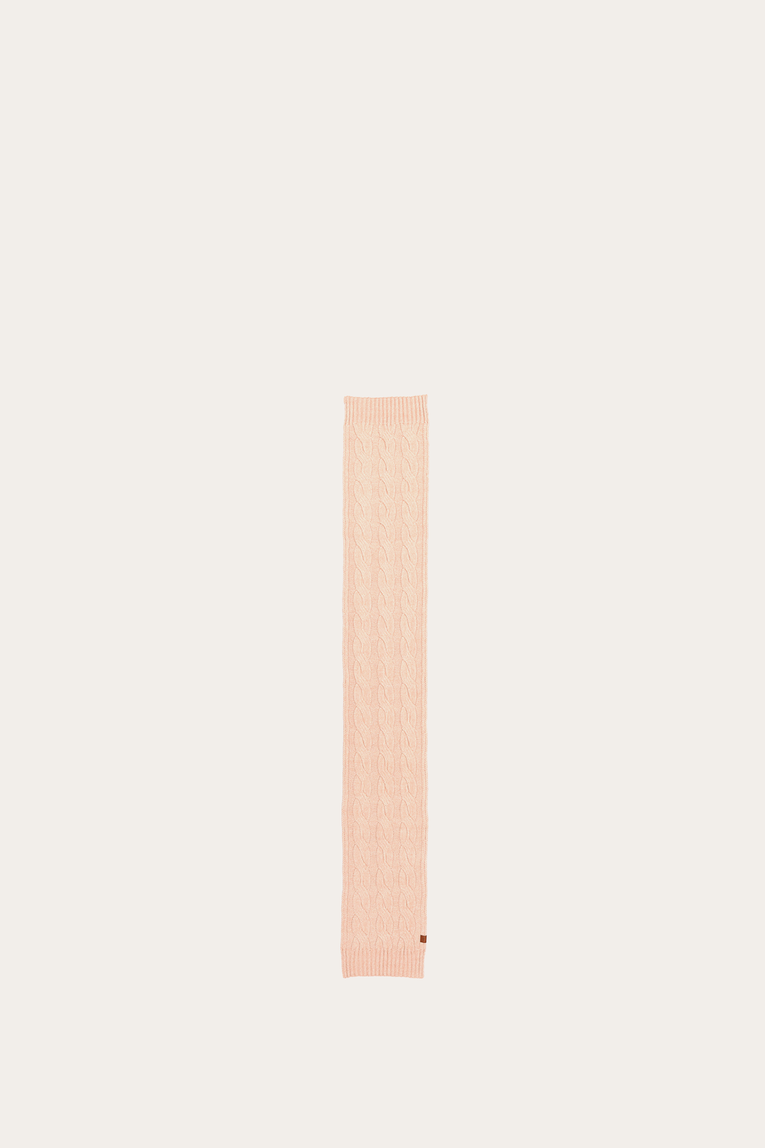 Rose Cloud Wide Cable Scarf