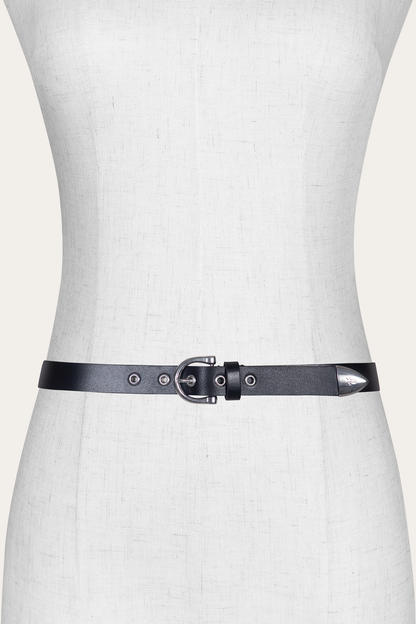 Women’s Black 25mm Horseshoe Buckle Belt