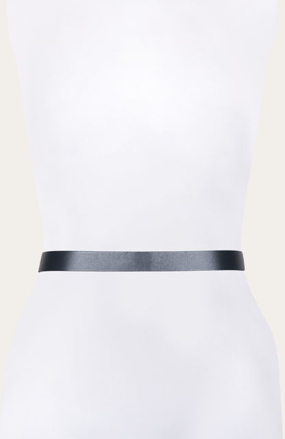 30mm Black Belt With Embroidered Holes