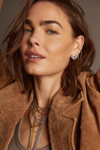 Women’s Marquise Fringe Earrings | Aurate x The Frye Company