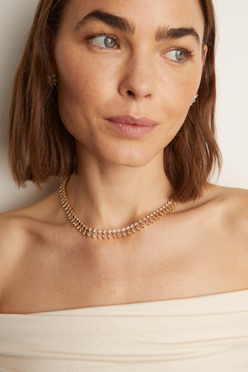 Women’s Marquise Fringe Necklace | Aurate x The Frye Company
