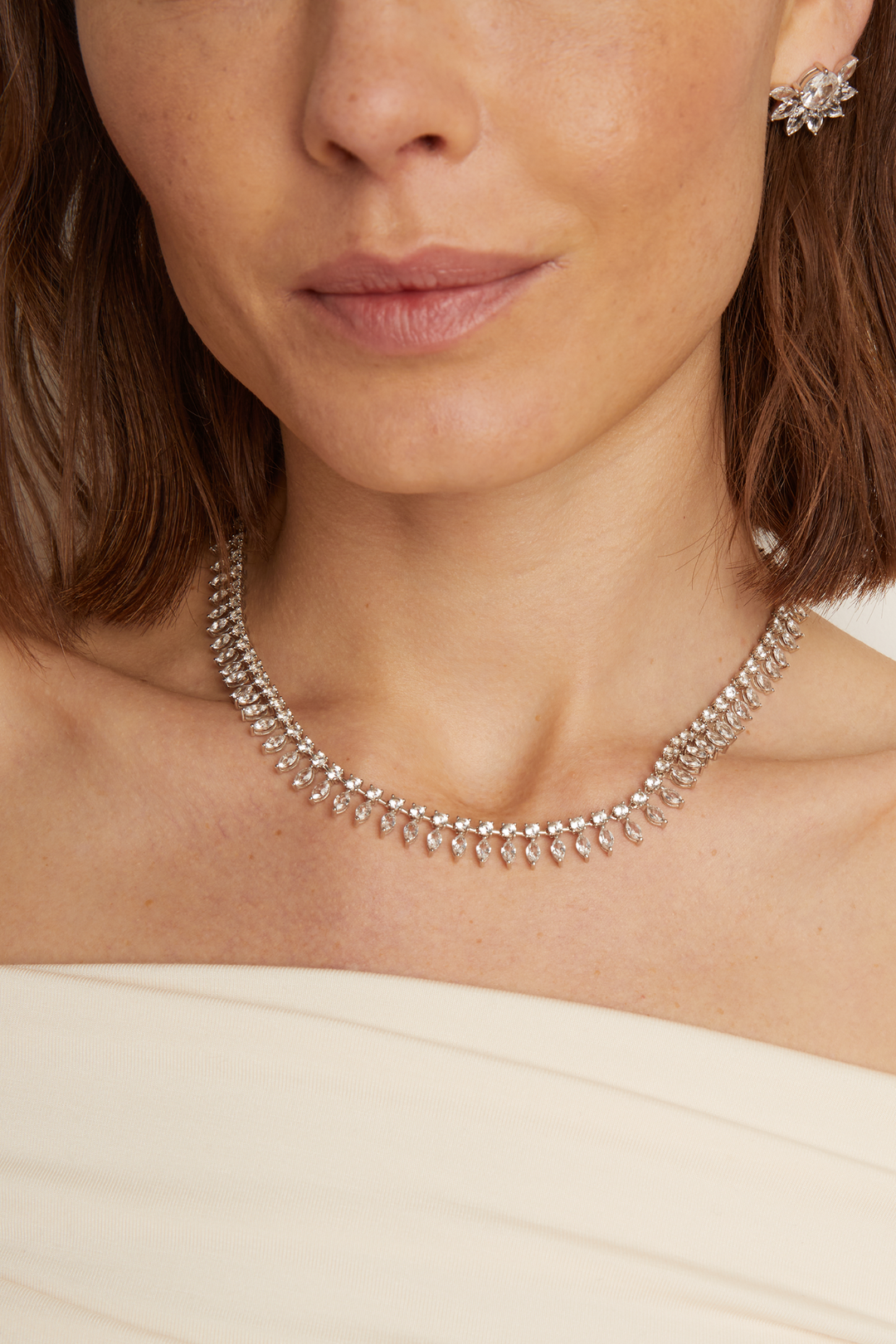 Women’s Marquise Fringe Necklace | Aurate x The Frye Company