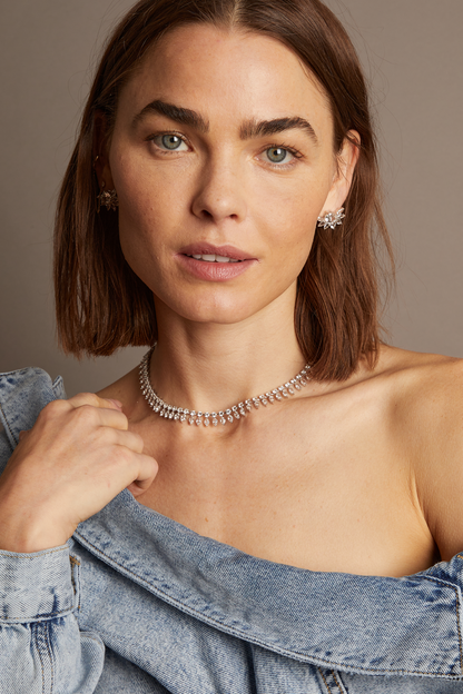 Women’s Marquise Fringe Necklace | Aurate x The Frye Company