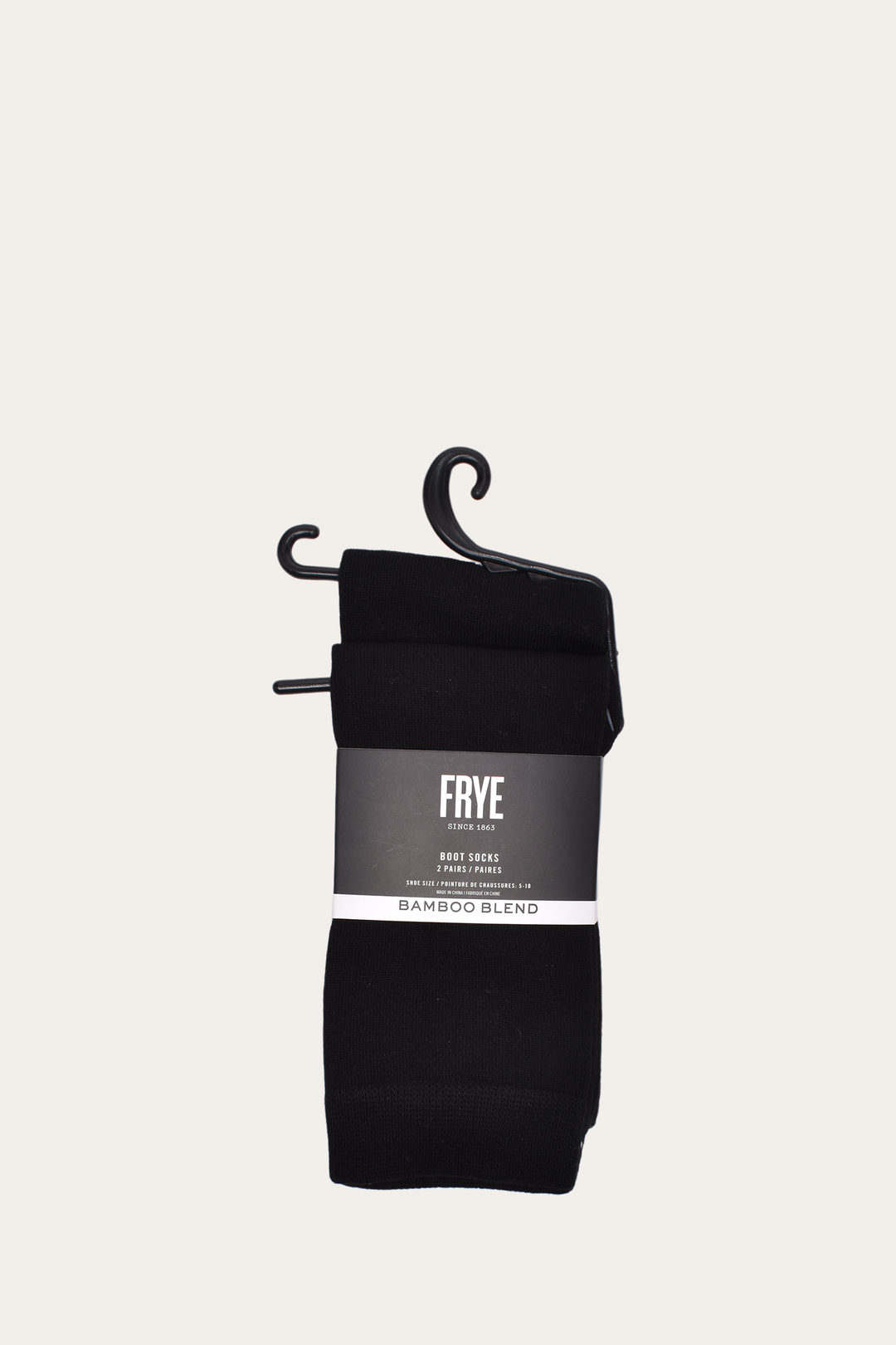 Women’s Black Bamboo Boot Socks 2 Pack