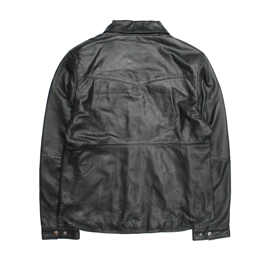 Women’s Black Obadiah Leather Shacket