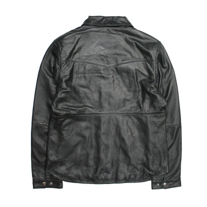 Women’s Black Obadiah Leather Shacket