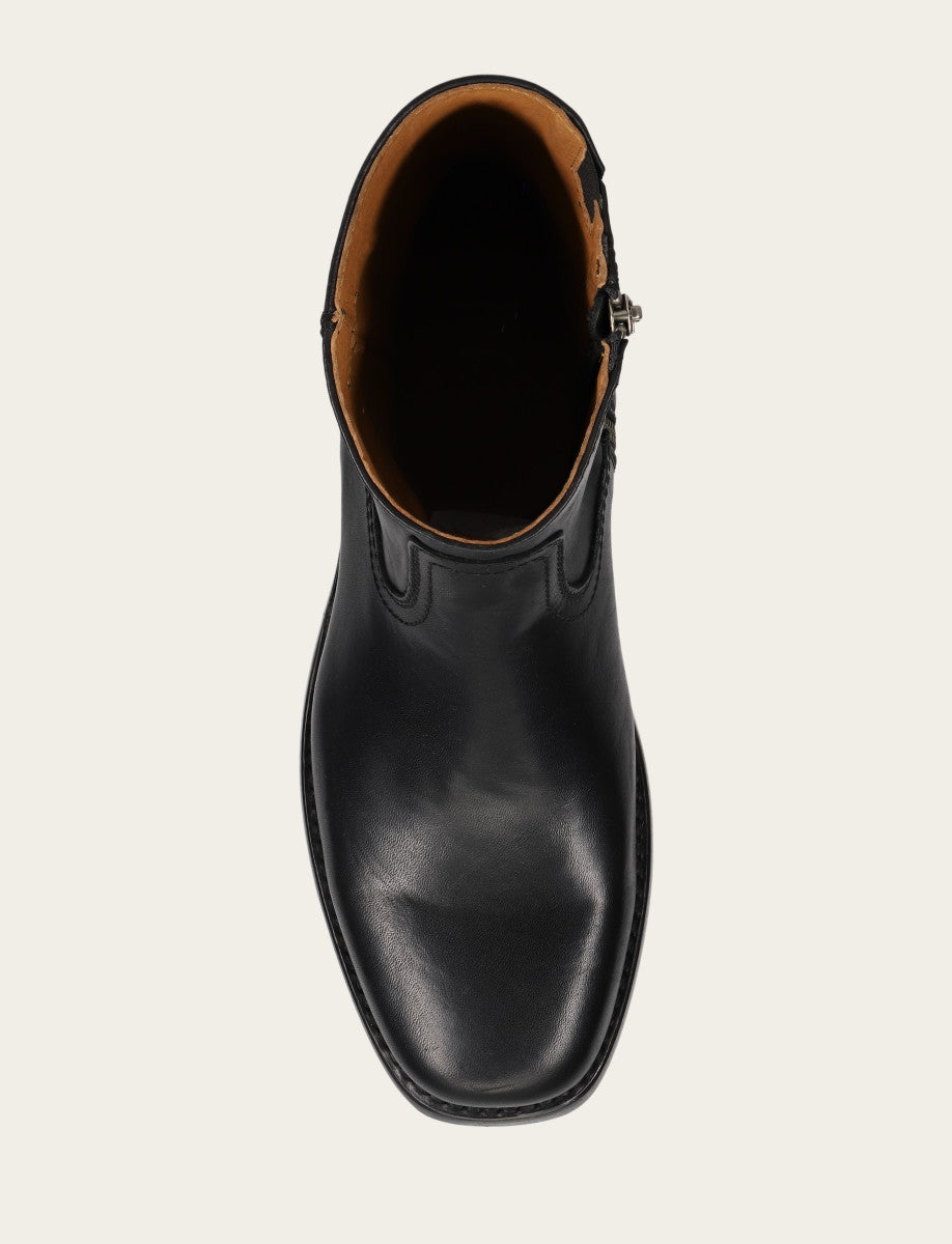 Men's Black Campus Inside Zip Boot