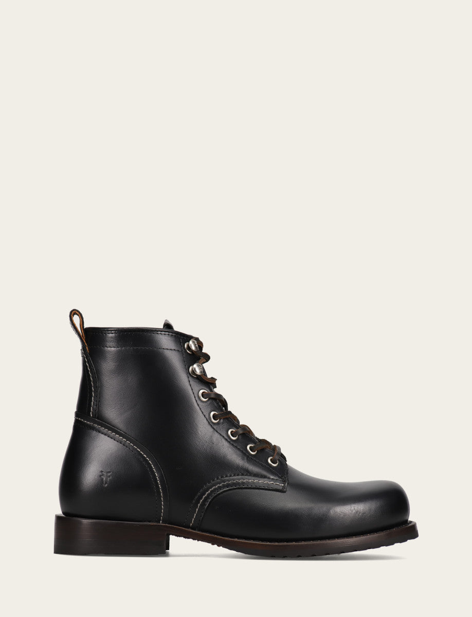 Men's Black Hudson Workboot Plain Toe