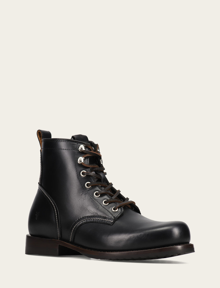 Men's Black Hudson Workboot Plain Toe