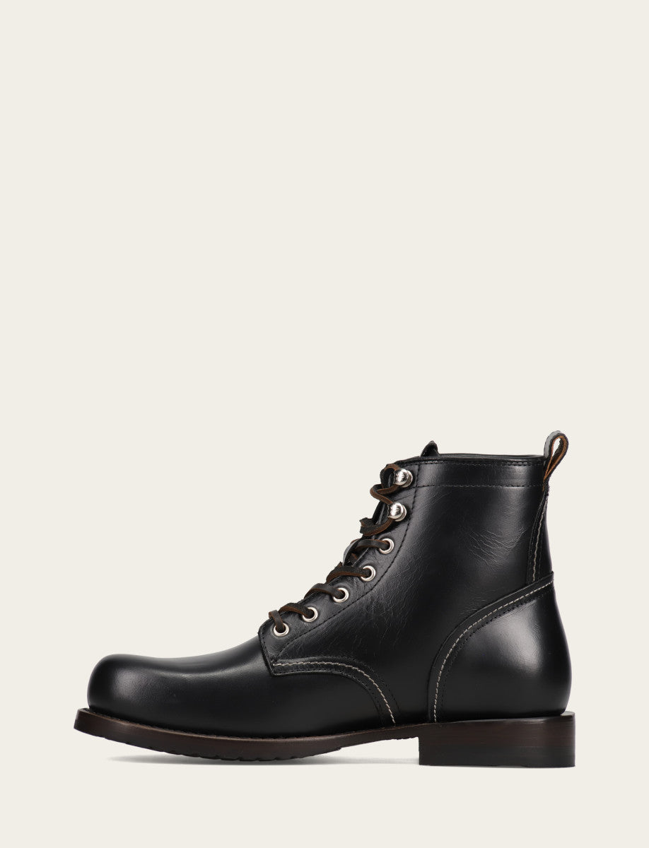 Men's Black Hudson Workboot Plain Toe