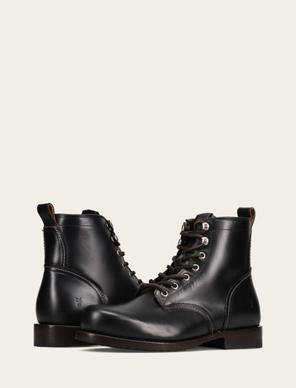 Men's Black Hudson Workboot Plain Toe