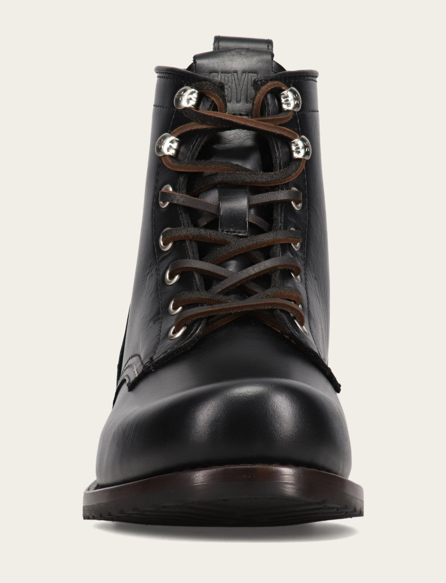 Men's Black Hudson Workboot Plain Toe