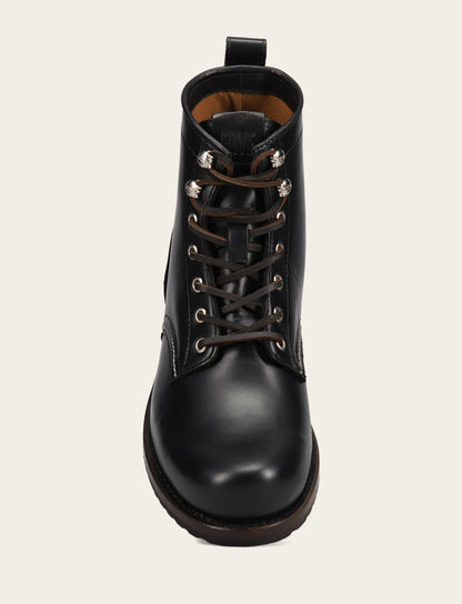 Men's Black Hudson Workboot Plain Toe