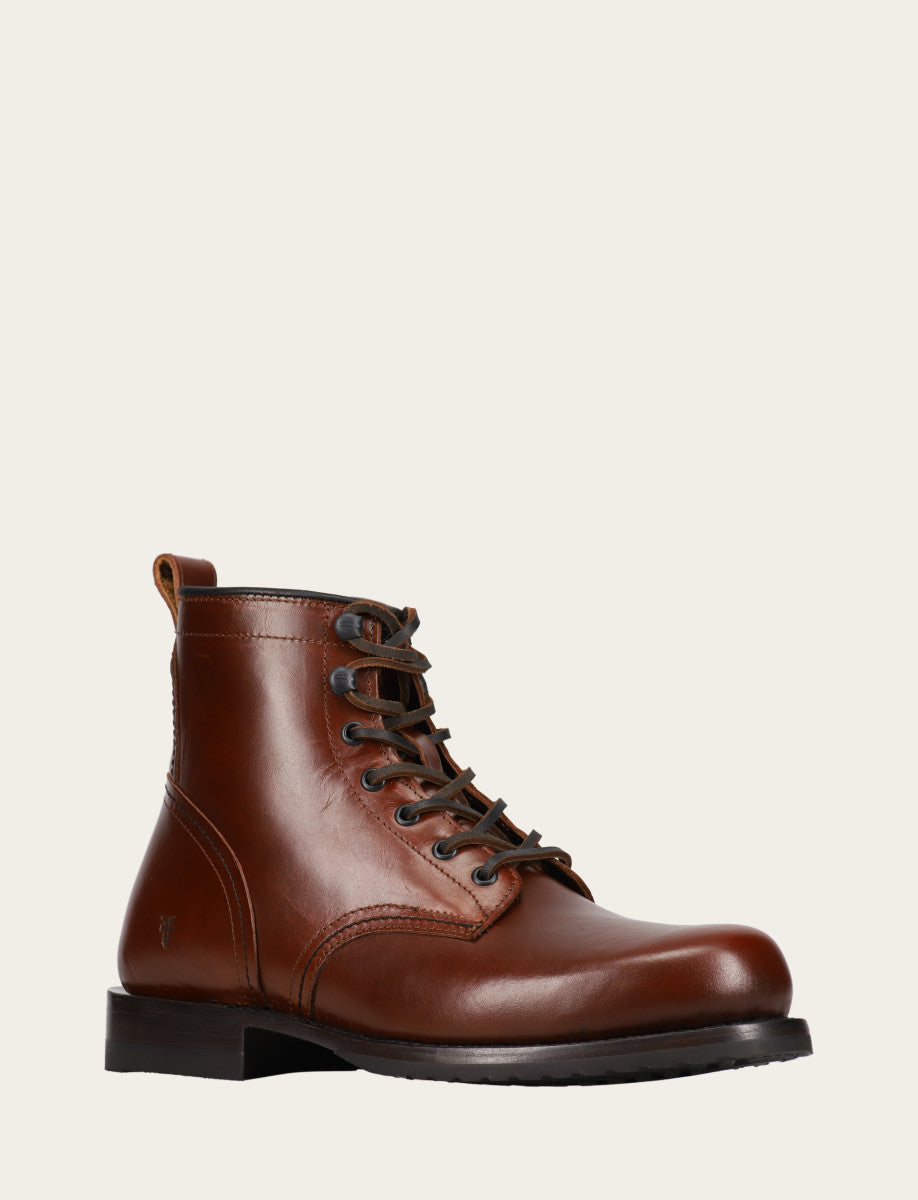 Men's Mahogany Hudson Workboot Plain Toe