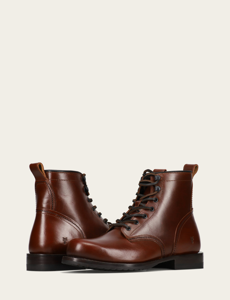Men's Mahogany Hudson Workboot Plain Toe