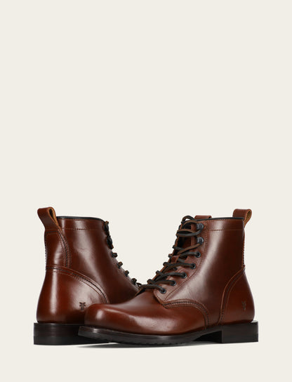 Men's Mahogany Hudson Workboot Plain Toe
