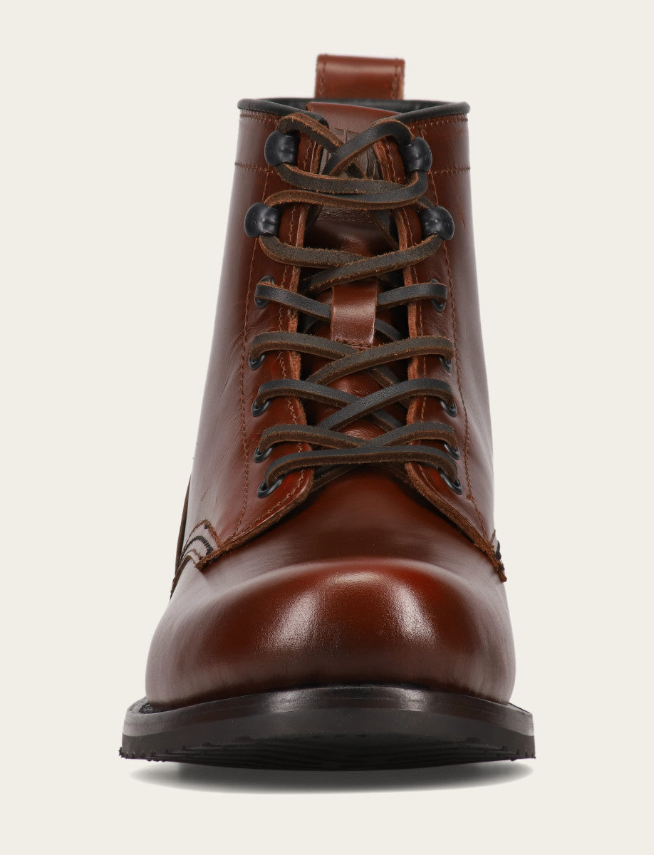 Men's Mahogany Hudson Workboot Plain Toe