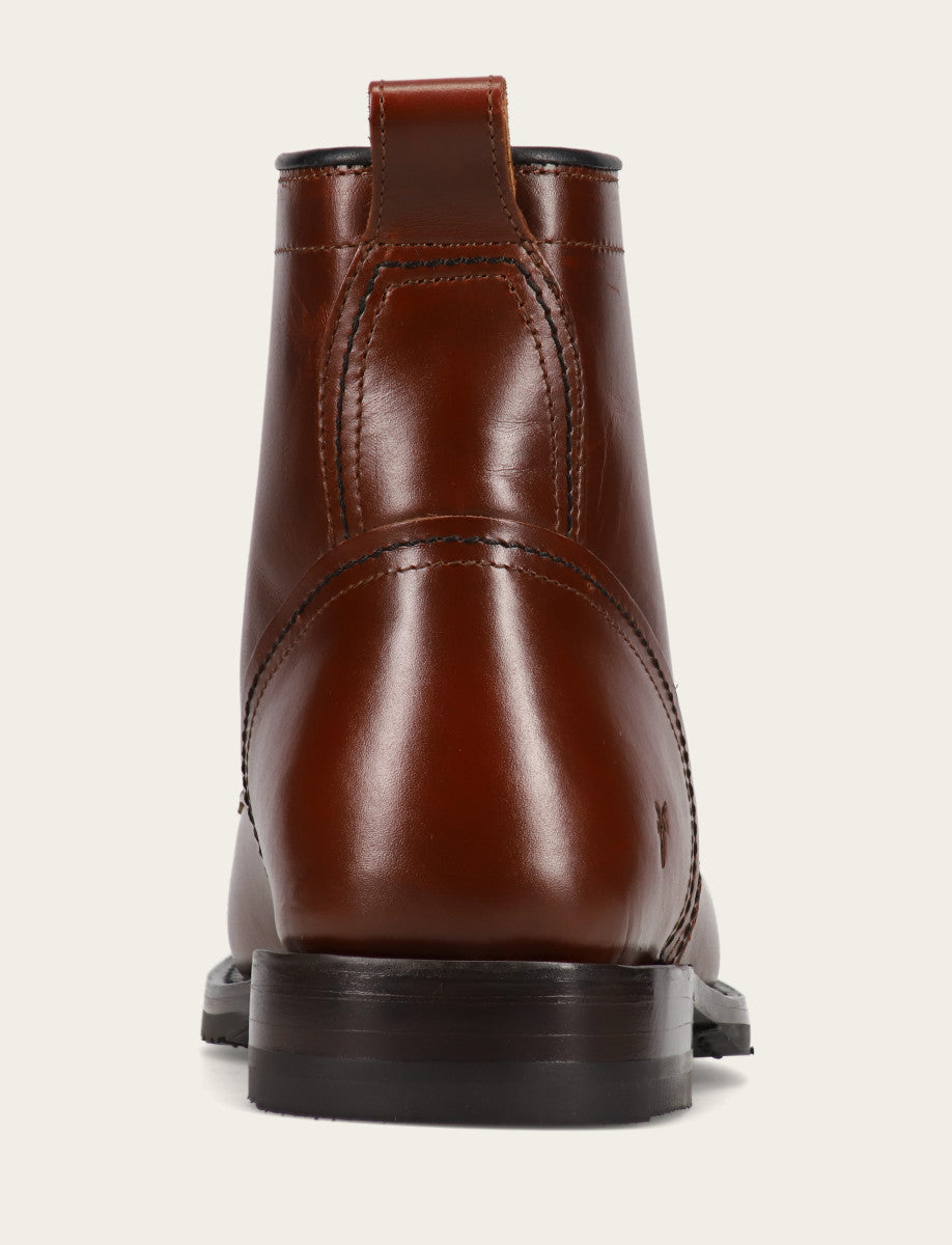 Men's Mahogany Hudson Workboot Plain Toe
