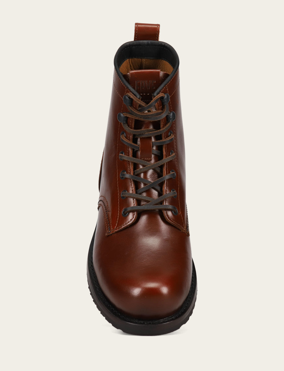 Men's Mahogany Hudson Workboot Plain Toe