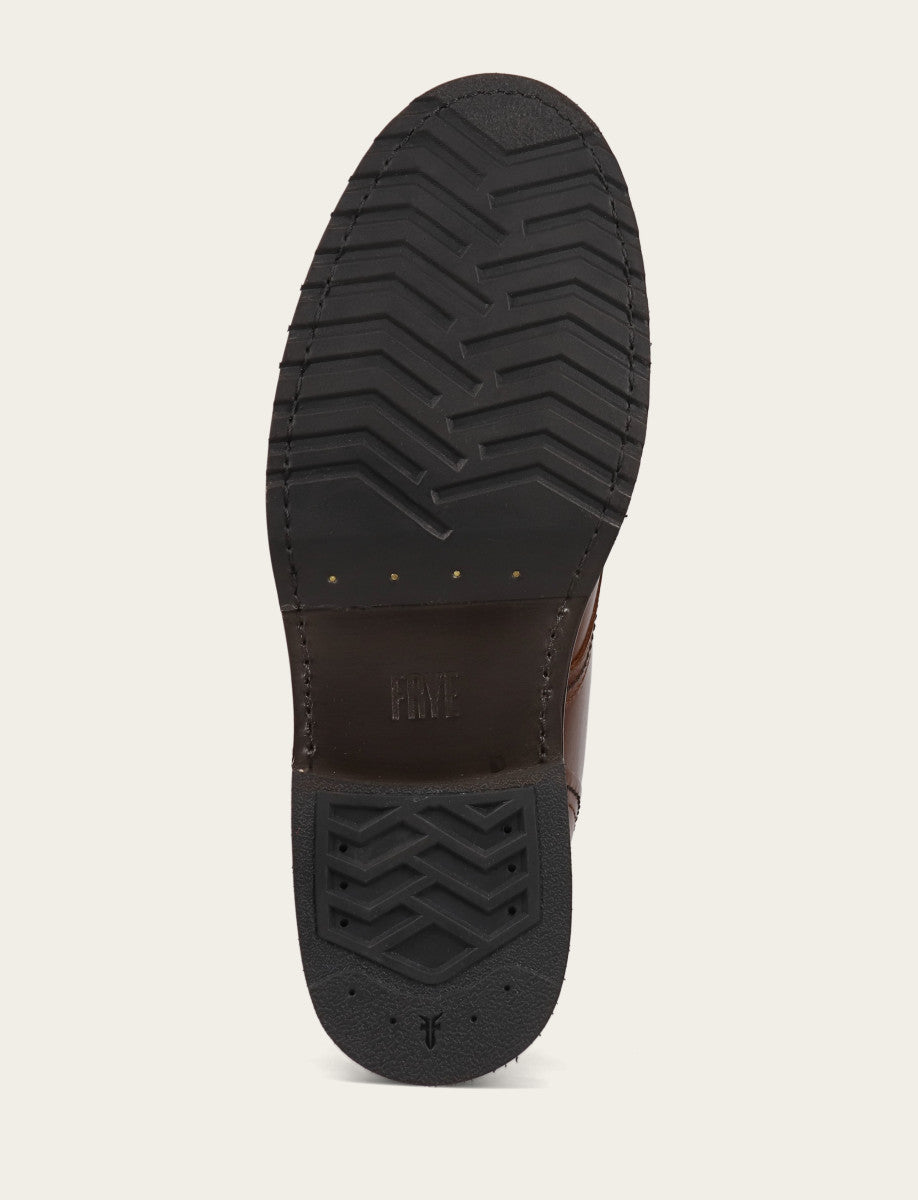 Men's Mahogany Hudson Workboot Plain Toe