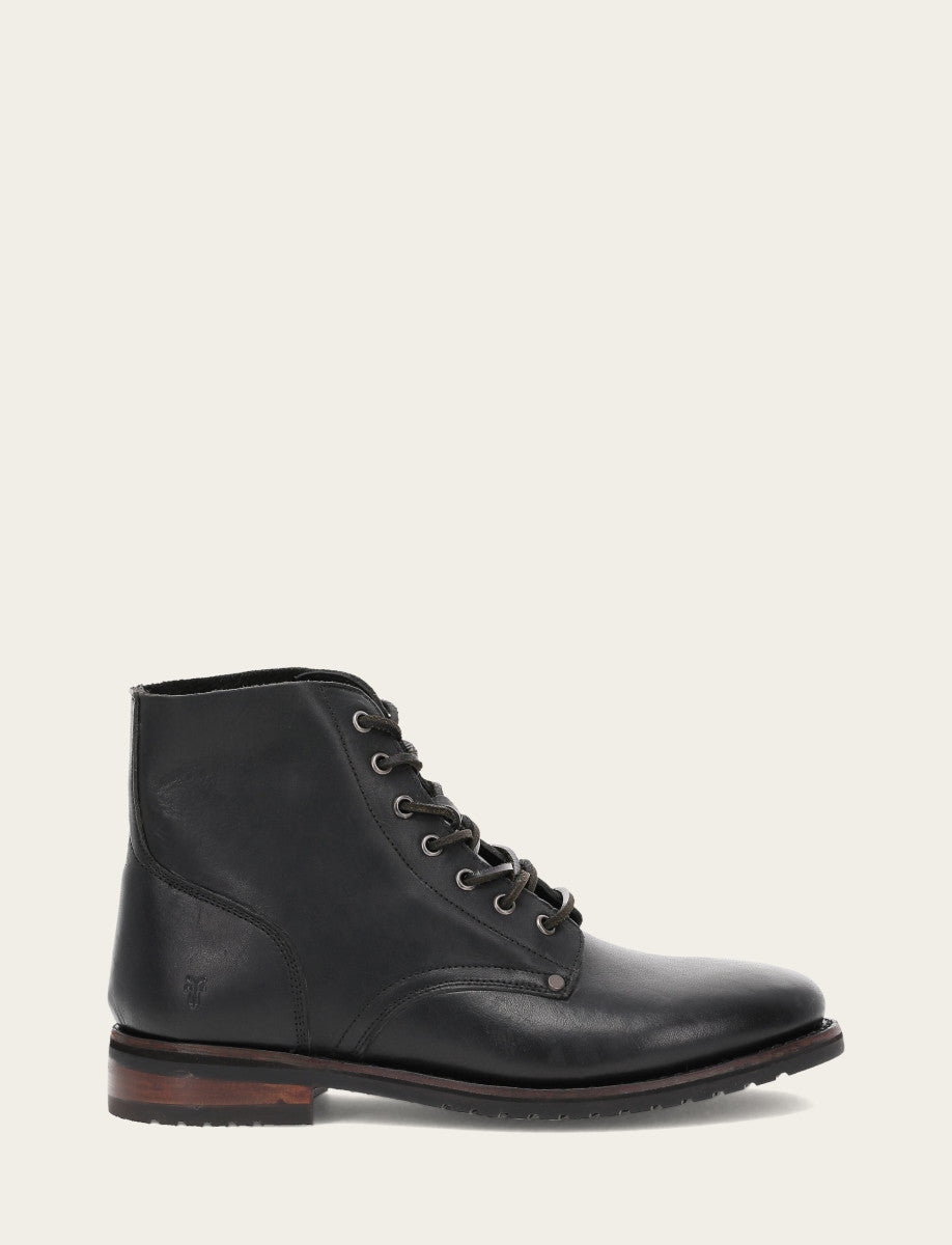 Men's Black Barrett Lace Up Boots