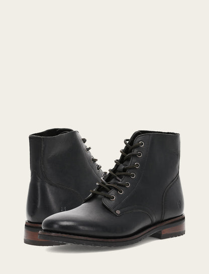 Men's Black Barrett Lace Up Boots