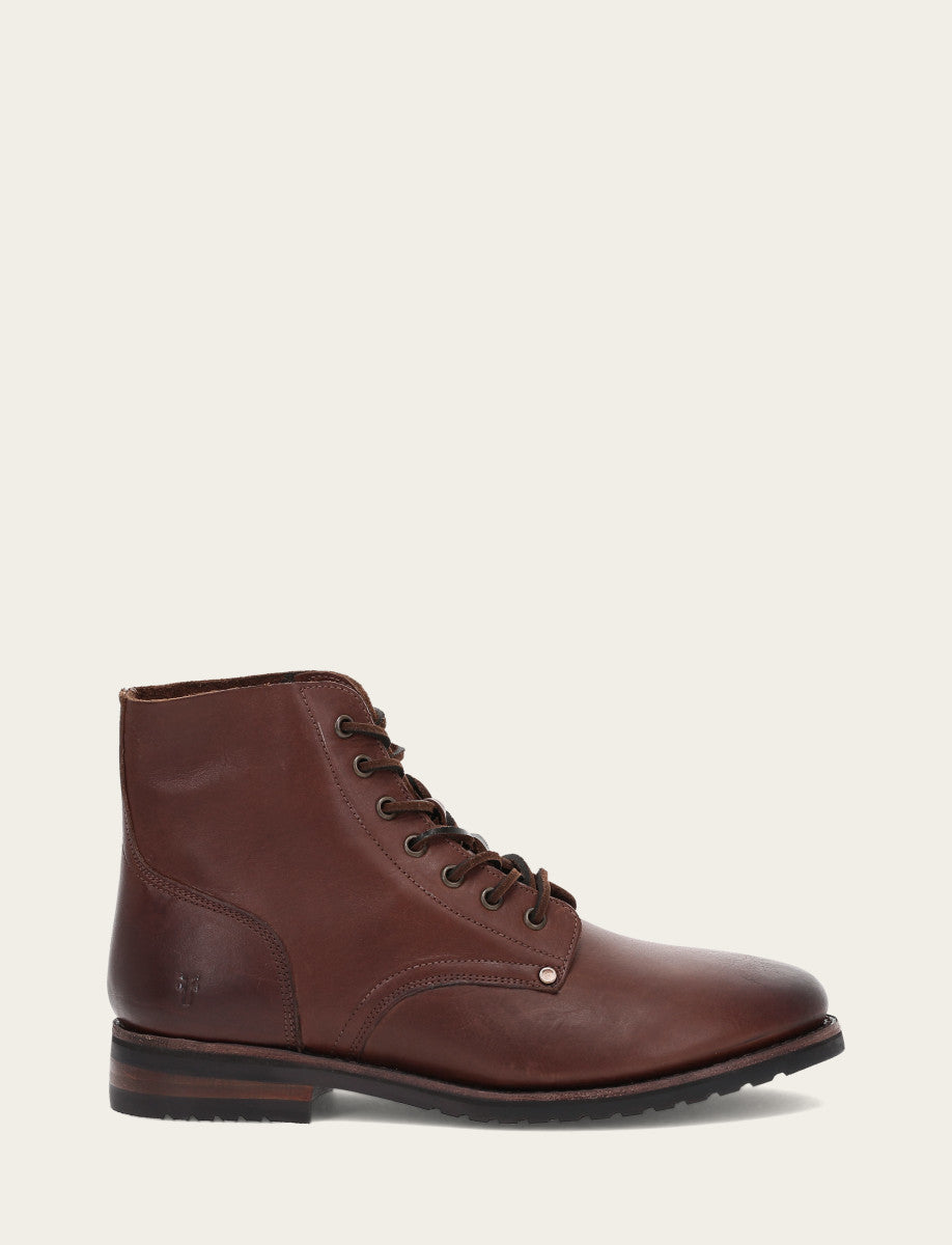 Men's Cognac Barrett Lace Up Boots