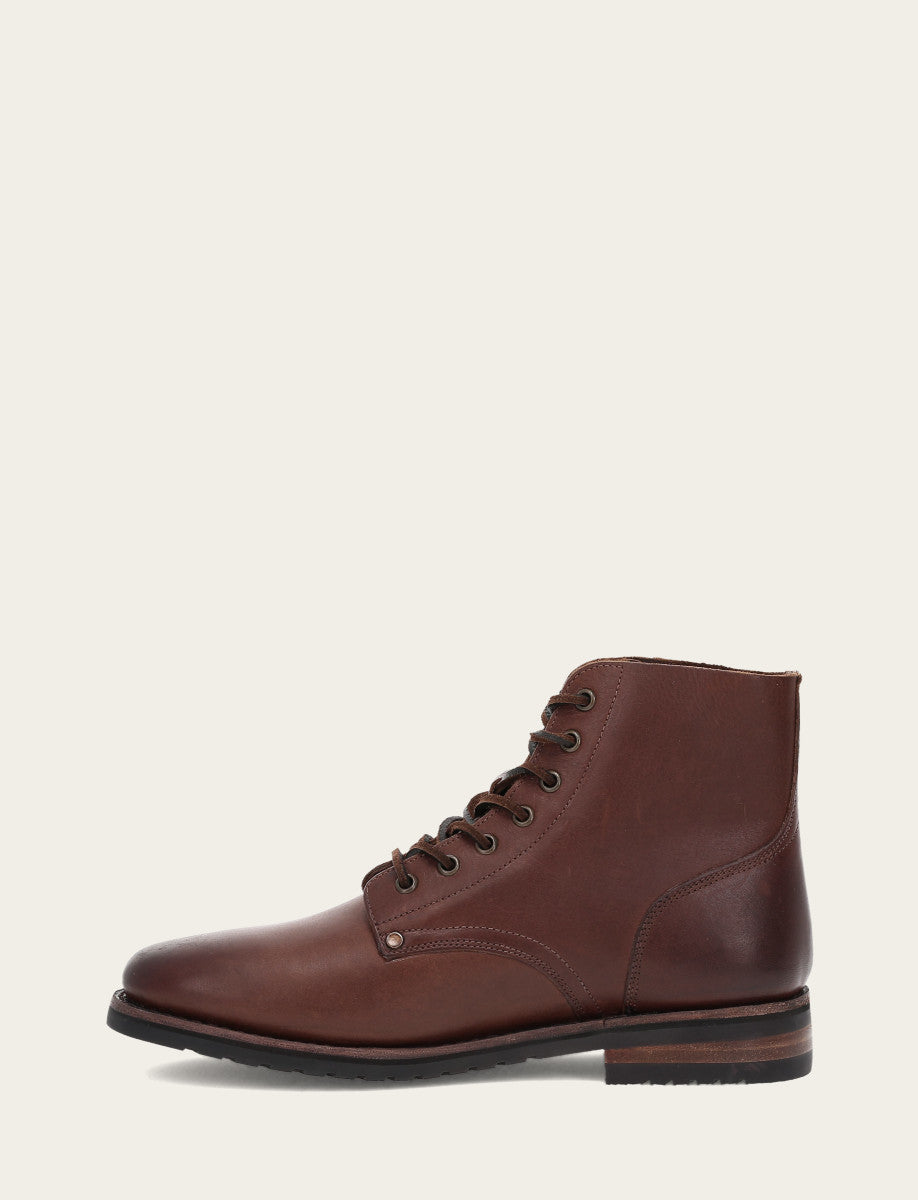 Men's Cognac Barrett Lace Up Boots