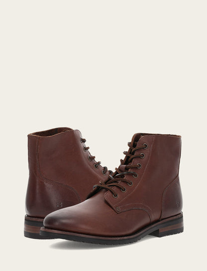 Men's Cognac Barrett Lace Up Boots