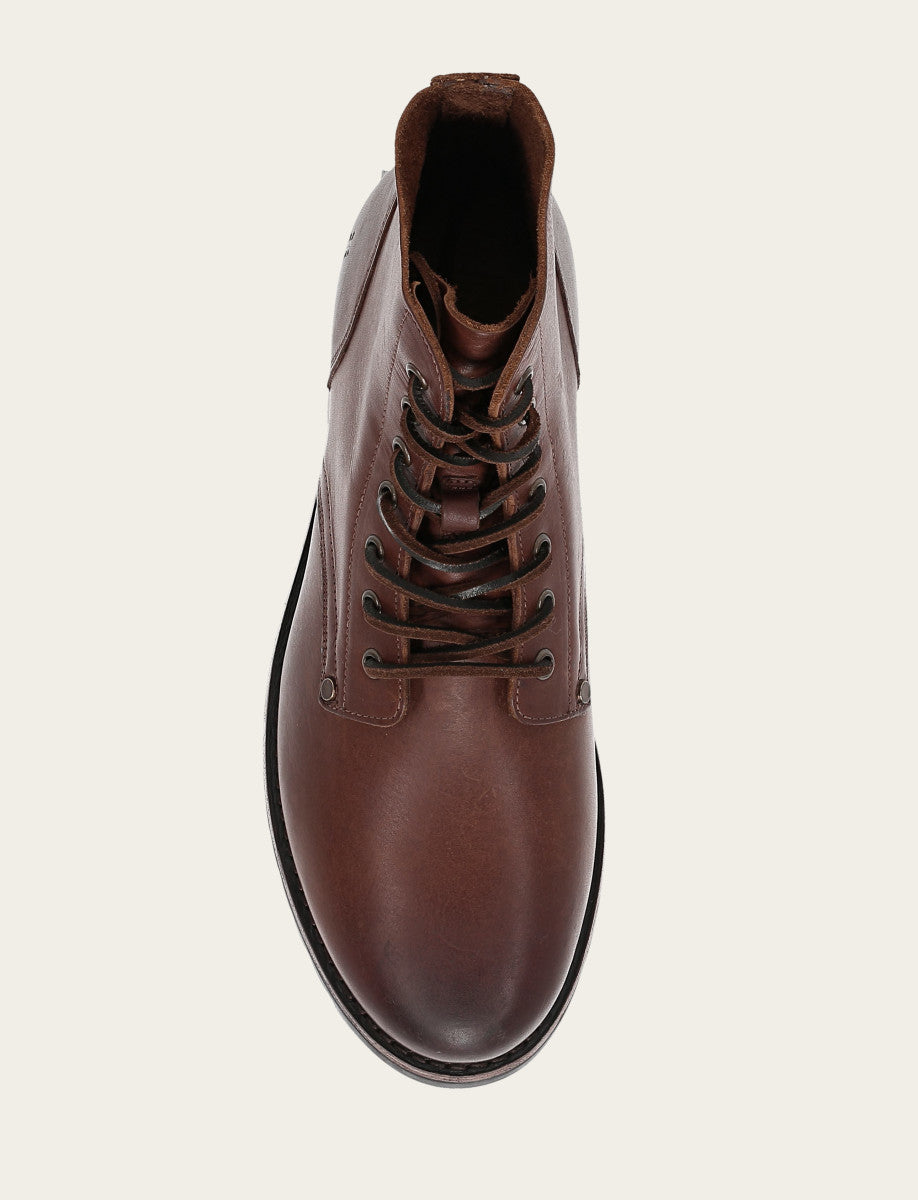 Men's Cognac Barrett Lace Up Boots