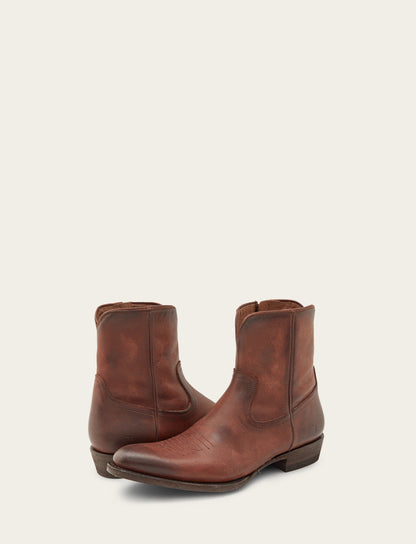 Men's Cognac Austin Inside Zip Boots