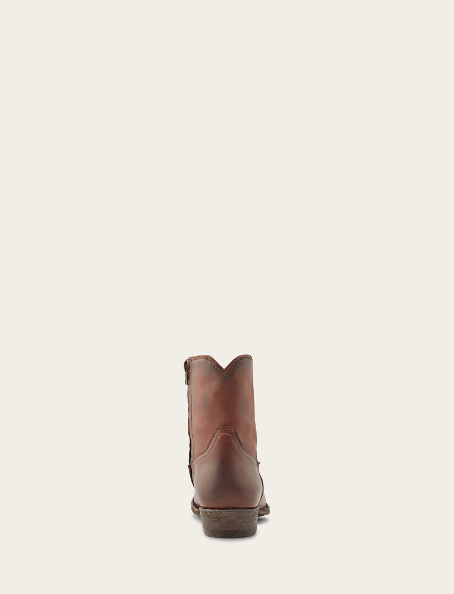 Men's Cognac Austin Inside Zip Boots