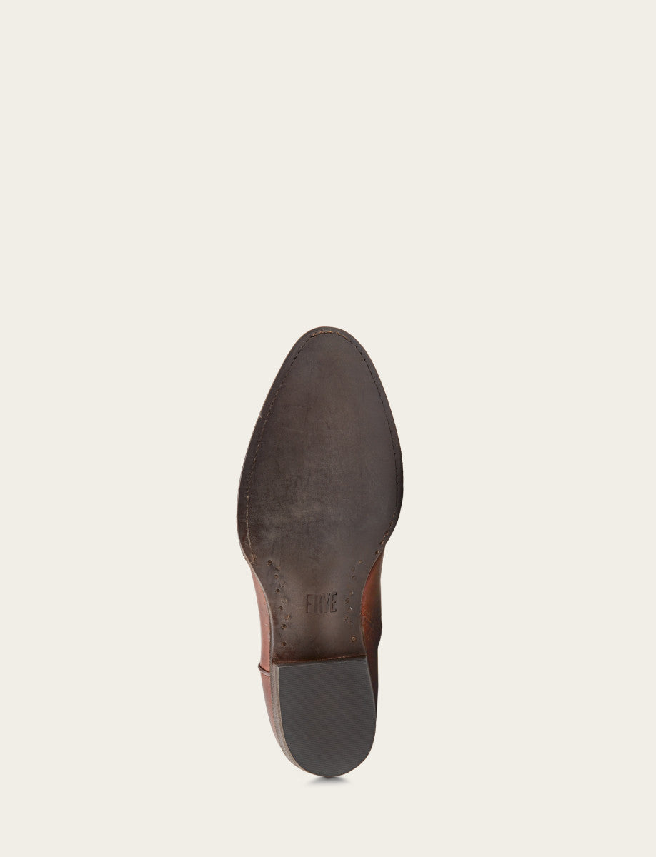 Men's Cognac Austin Inside Zip Boots