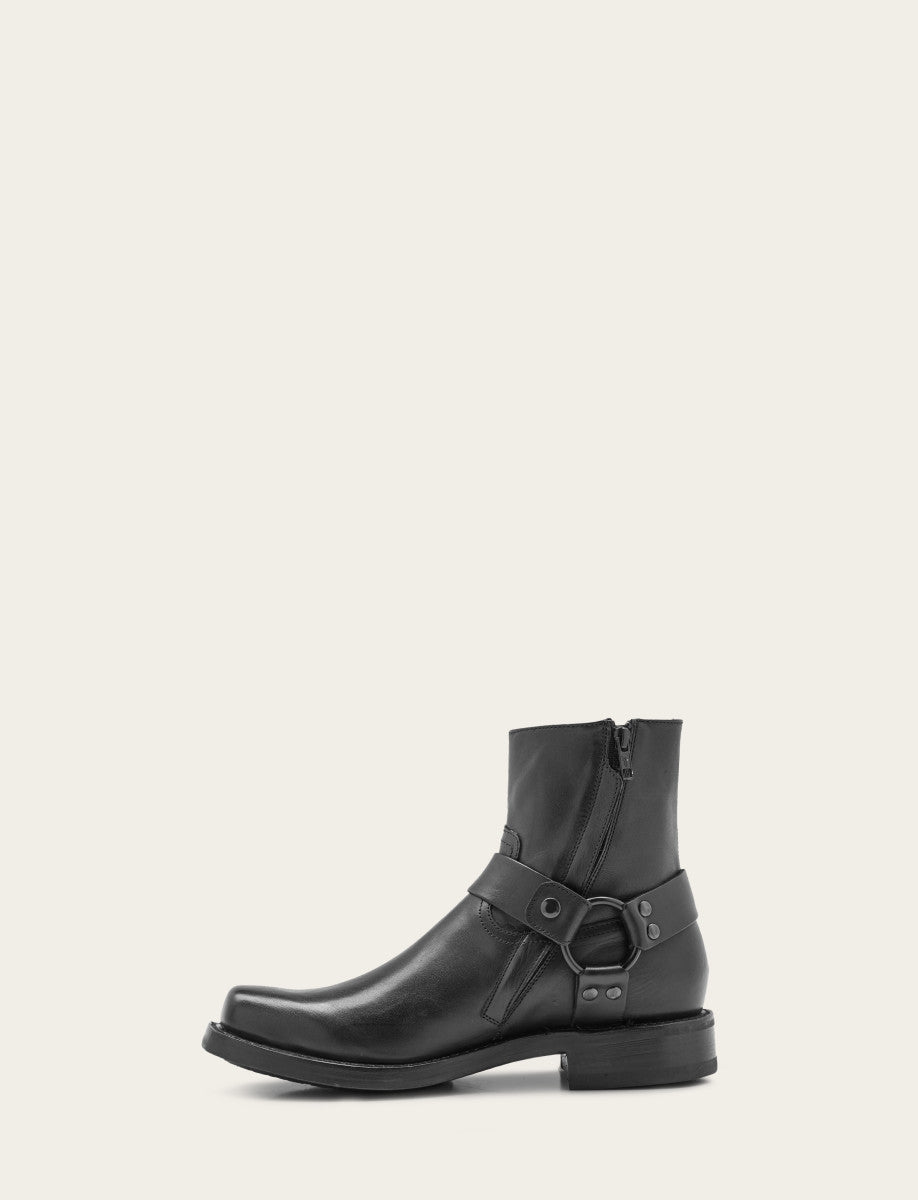 Men's Black Conway Harness Moto Boot
